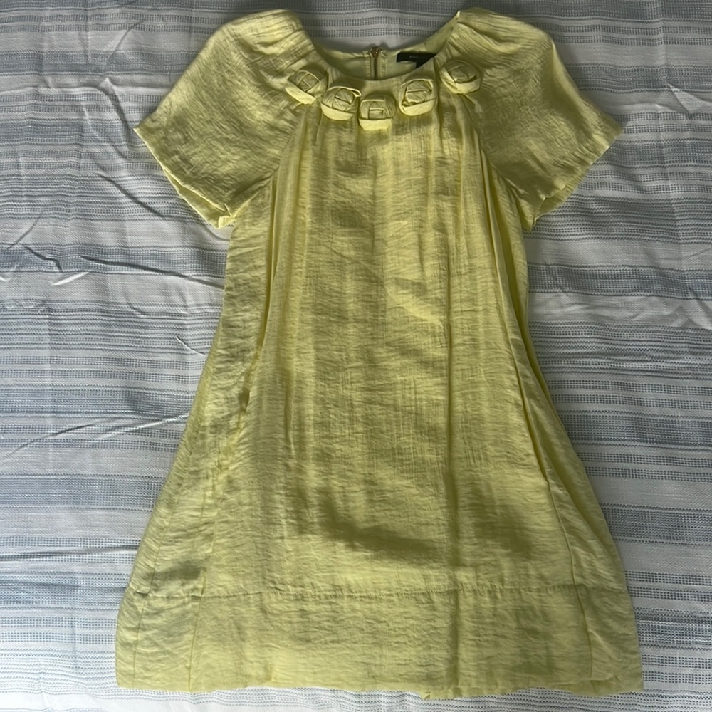 Yellow BCBG dress